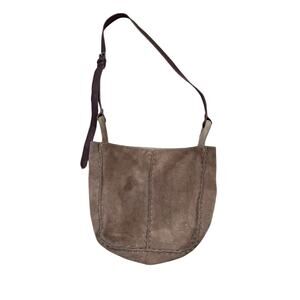 The Sak Los Feliz Small Crossbody Bag Suede Leather Tan